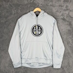 Beretta Hoodie Mens 2XL Blue Performance Kangaroo Pocket Drawstring Trident